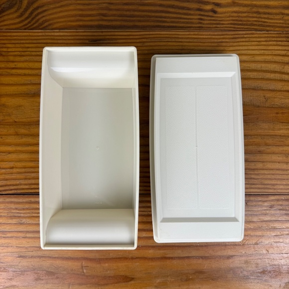 Vintage Tupperware Butter Dish + Rectangular Container | Modular Kitchen Set - Picture 11 of 13
